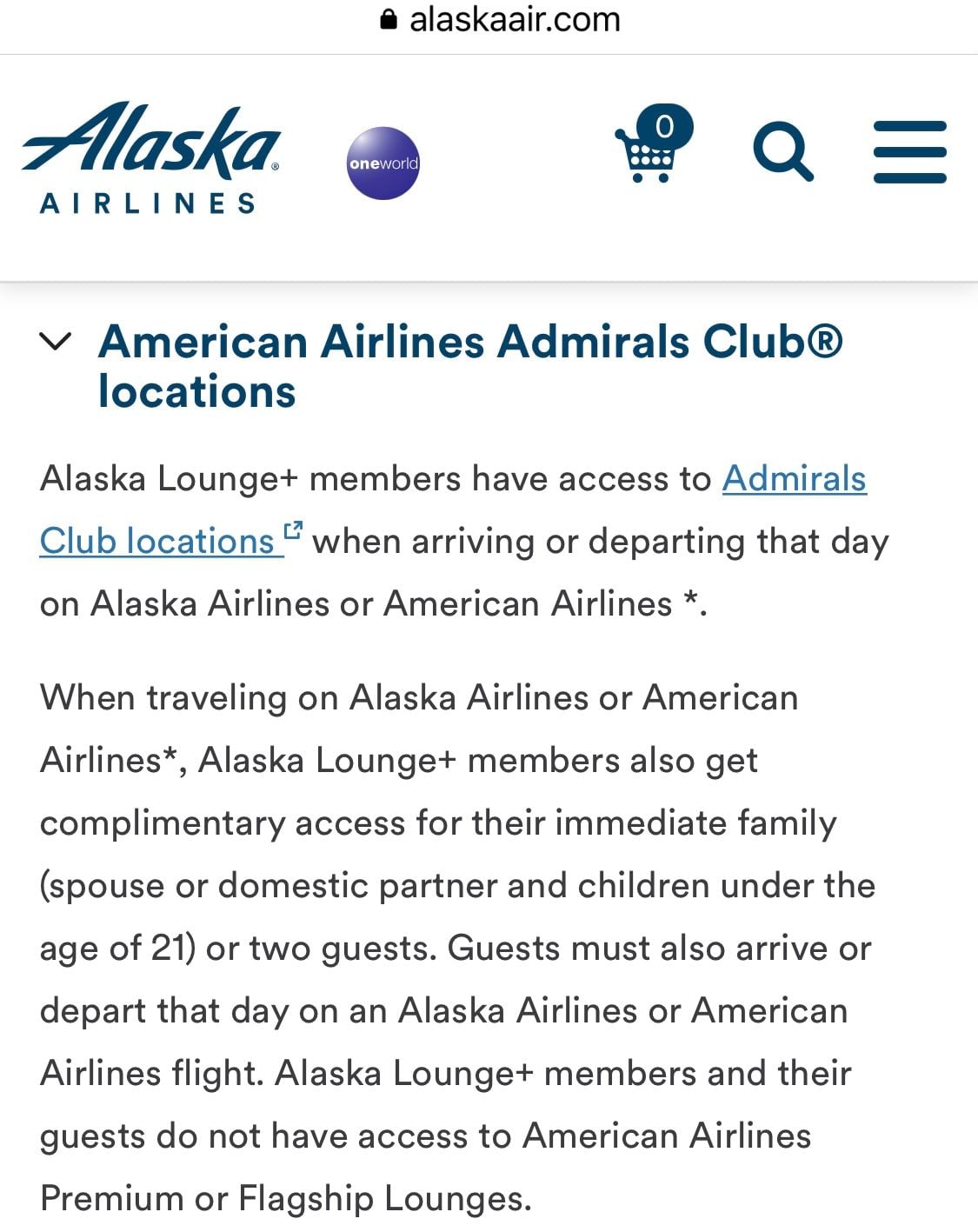 Alaska Lounge+ Membership Access in Admirals Club - FlyerTalk Forums