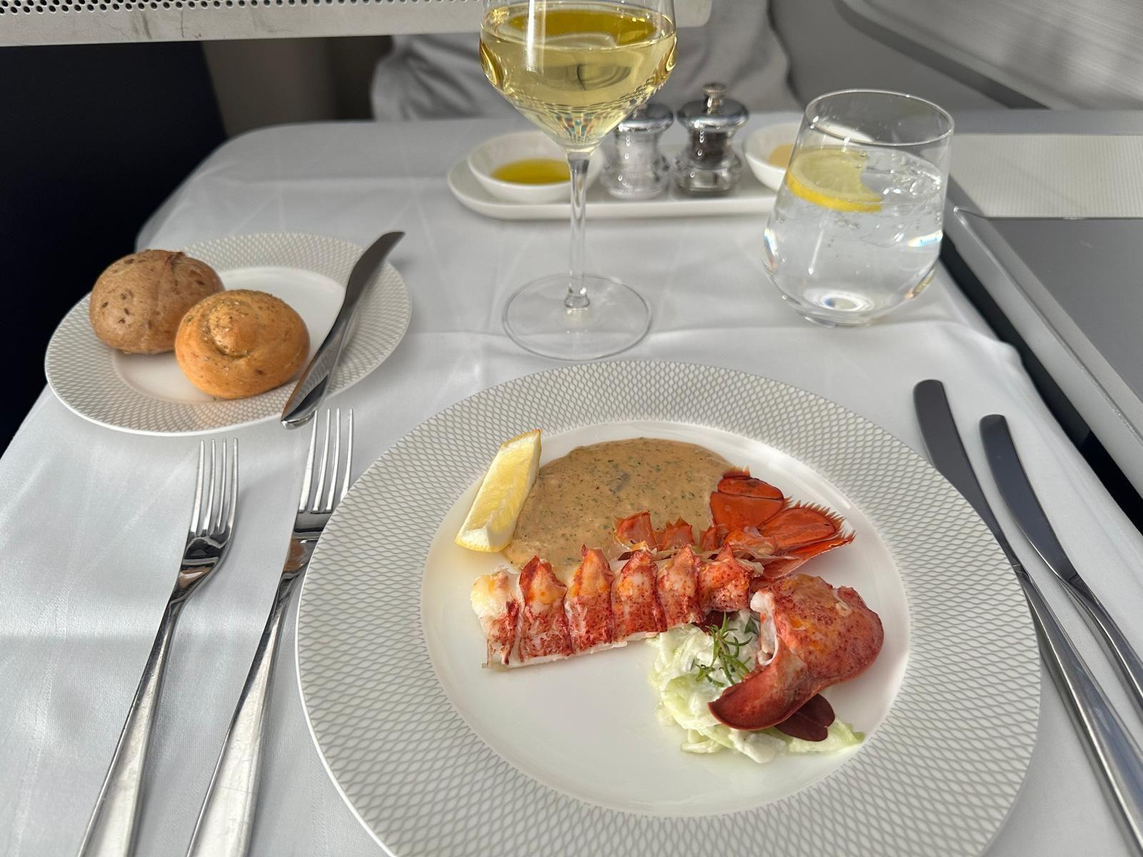 Lobster. A bit rubbery.