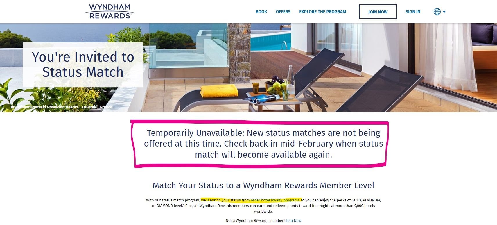 Wyndham/ caesars status match diamond Page 35 FlyerTalk Forums