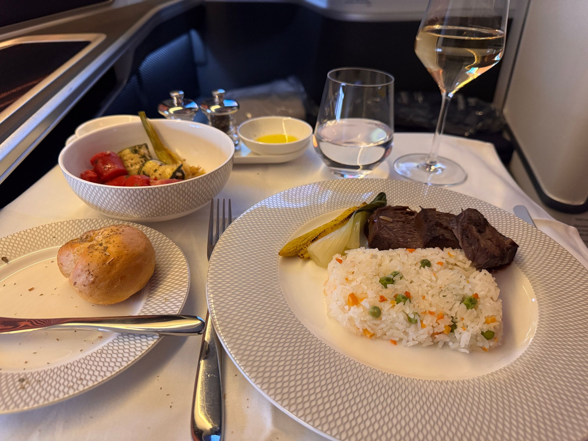 MAIN COURSE - Char Siu Beef. Was a little dry.