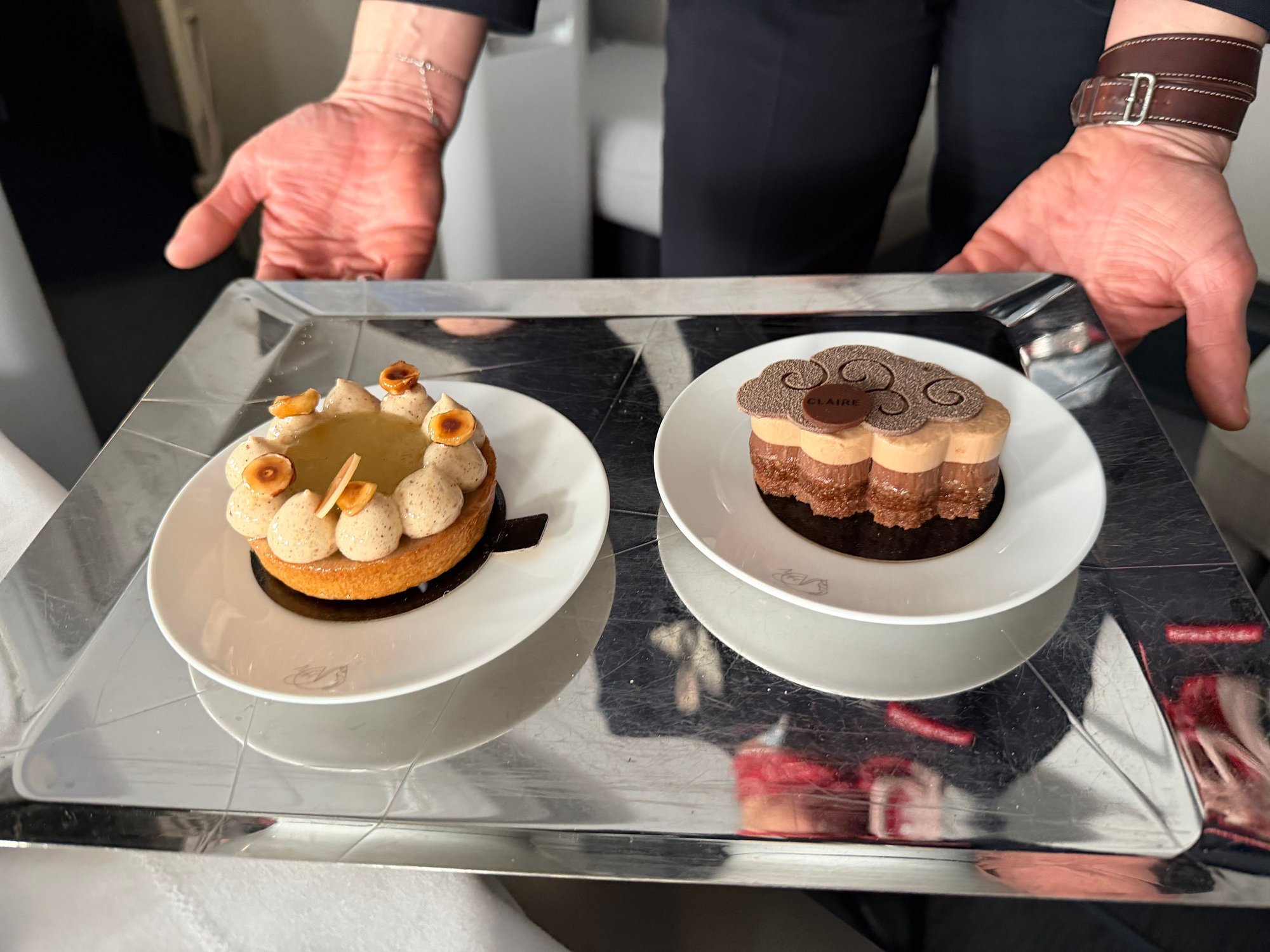 On a happier note, I got both dessert options <img src=