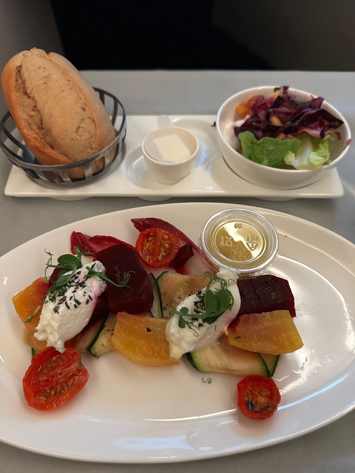 On the 174 September 15th, goats cheese and beetroot salad was very nice looking.