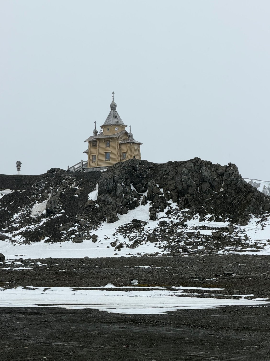 Russia in the distance