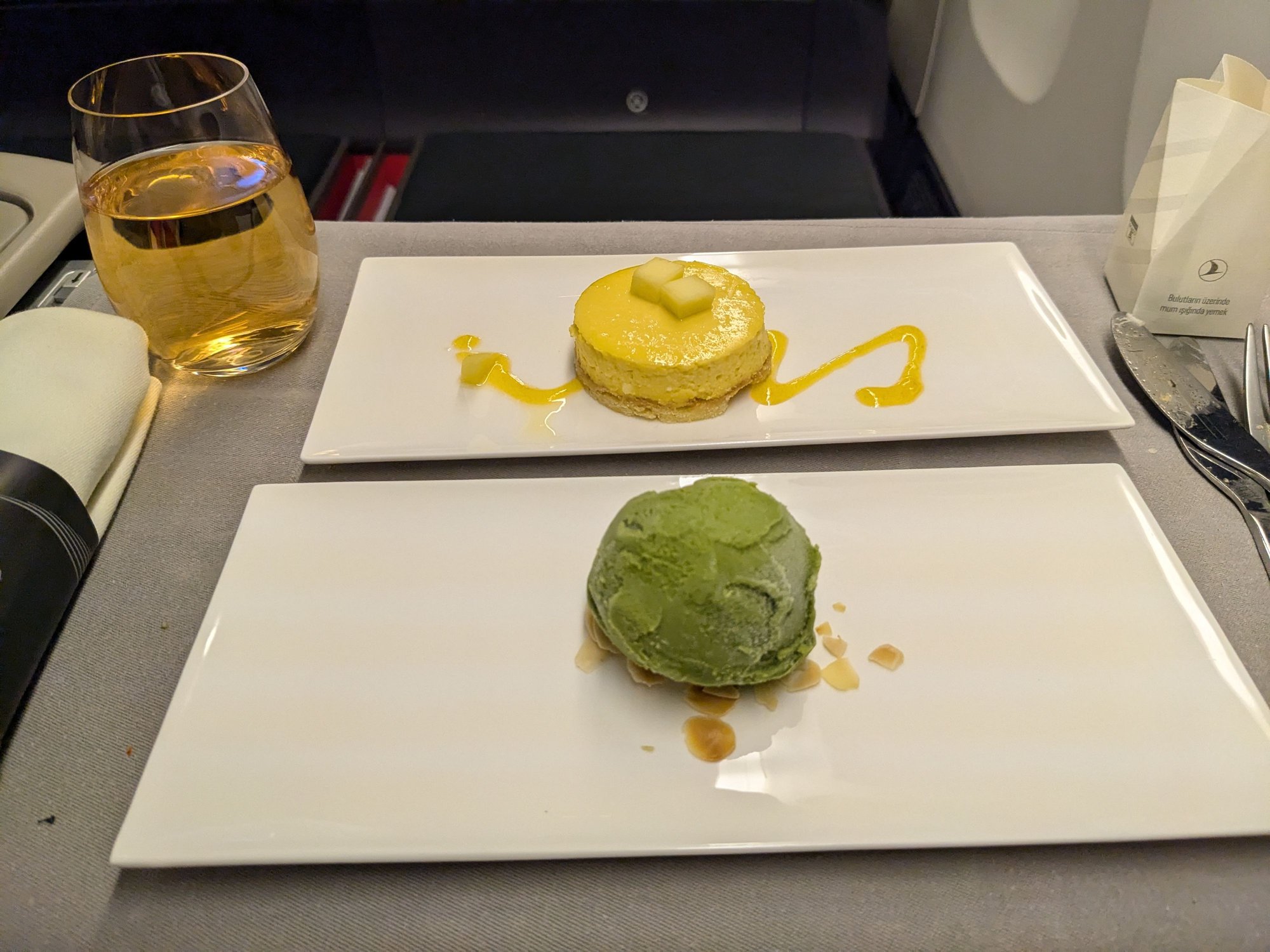 Delicious desserts as always. I am not a connoisseur but I think this may have been Natuur brand green tea ice cream which is an excellent brand.