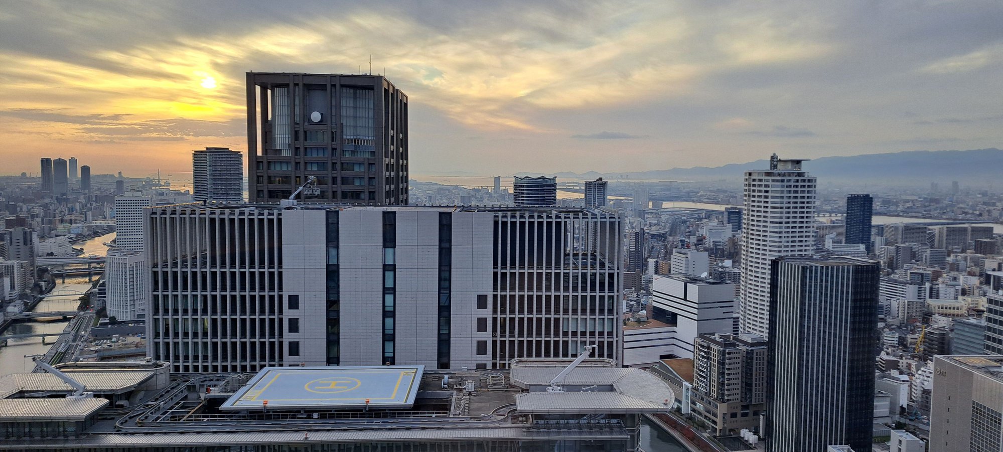 West view towards sunset ( in reality you can see both rivers)