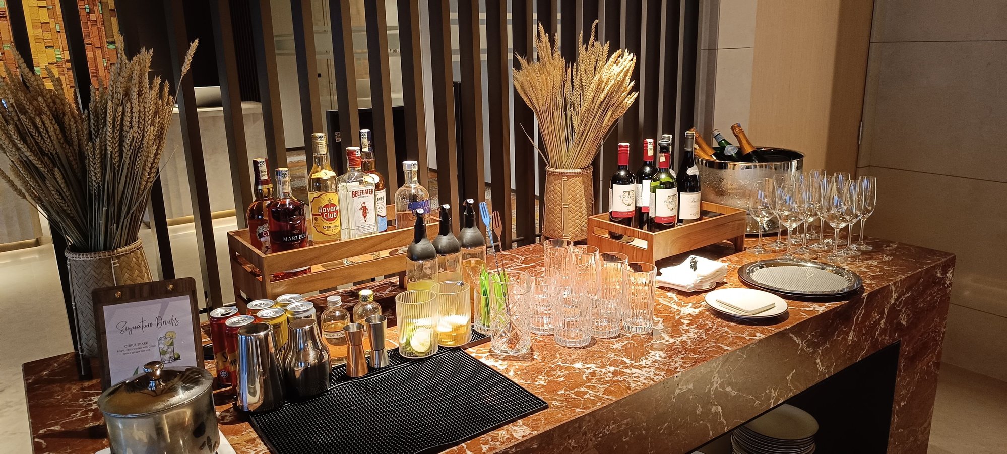 Most important: Regency Club lounge. The booze section 