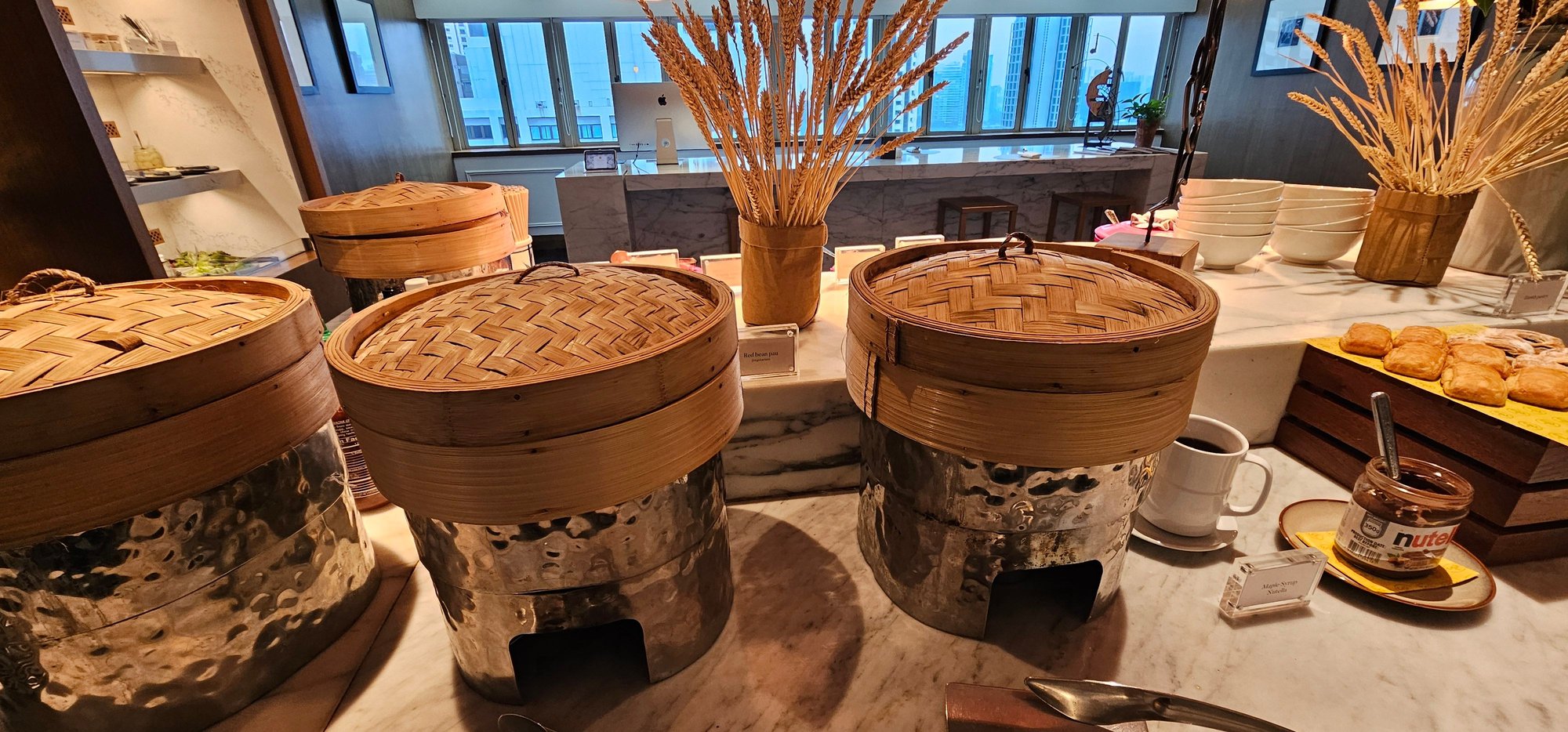 Pancakes, black bean curd bao (though it was Nutella at first) etc.