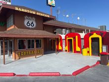 McDonald’s in Barstow , railway carriages are were you done 