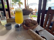 Followed by a mimosa