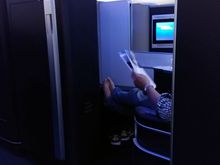 My seat mate in 4E in the meantime was putting the class into First class...