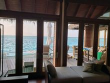 View of the deck from the living room