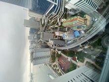 View towards Rainbow Bridge (intercontinental hotel hidden behind tower in the center)