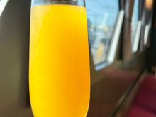 Since it was a brunch train we brought proper glassware and ingredients for mimosas 