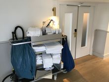 Double doors leading to the suite