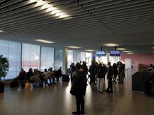 TK boarding gate at AMS