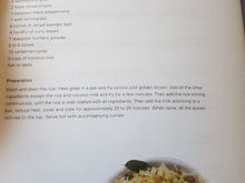 Recipe from Menu.