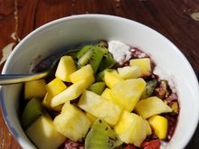 Chia bowl - fresh fruit, creamy chia pudding, ginger, granola, nuts