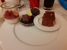 Selection of desserts in the Executive lounge  in the evening