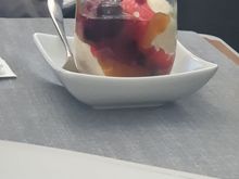 It is possible to mix toppings on request! Butterscotch and berries 