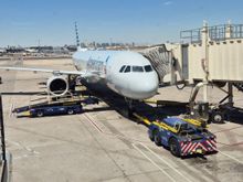 Here my plane after landing