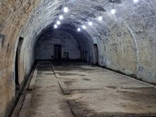 One of the rooms in the tateyama airraid shelter