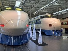 On the ground floor alongside the shinkansens