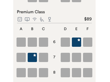 Flight 27 seatmap