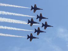 Blue Angels in formation