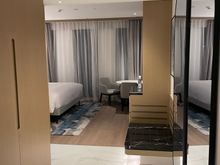 Deluxe King Room with a City View.
