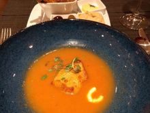 Lobster bisque: the wonton was quite good. 