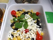 Grilled corn salad from the June eastbound lunch/dinner menu.