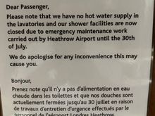 Thanks to the AC lounge, I believe we have the reasoning why arrivals lounge is closed. This seems somewhat insane to not have not water though…
