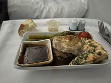probably the worst steak ive ever had on any airline. 