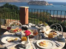 Breakfast on our Terrace this morning 