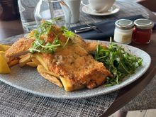 Food at the restaurant.