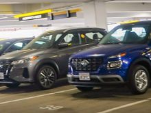 #and 1 Range Rover Evoque and a few Buicks Encore on the other side of lot