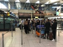 5 checkin counters where open 