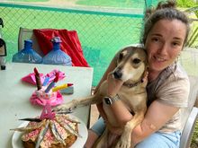 Dill had her birthday yesterday so will be very happy with extra gifts (less happy about mumslave making her have a photo before eating the cake!!)