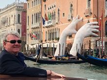 The Grand Canal was particularly fun during the Biennale when there were art installations along the way