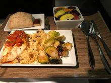 Dinner in AS F. Heck of a lot better than breakfast on the flight north. 