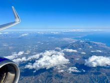 Somewhere over Spain 