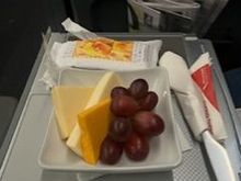 Cheese or (unfortunately) the raspberry sorbet.