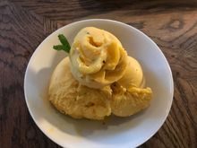 Passionfruit sorbet