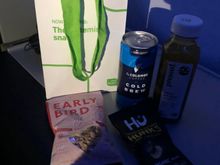 The when you retreat bag: cold brew coffee, pressed juice, granola, and chocolate covered nuts