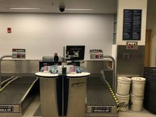 AS bringing the heat for First Class check in at FAI