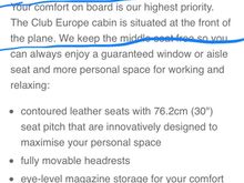 I notice BA have taken off the ‘smaller quieter cabin’ so they don’t get caught out if there is no curtain. 