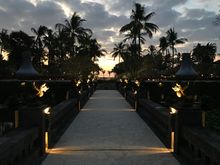 Walkway from lobby to main nirwana pool
