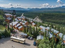 The hotel sits on a cliff near the park. The arrow shows where my room was. An excellent view of the park. Photo from Hotels.com. 