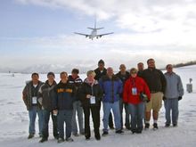 Standing at the end of the runway and ANC