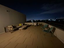 Terrace (I arrived after sunset so only have low light pics)